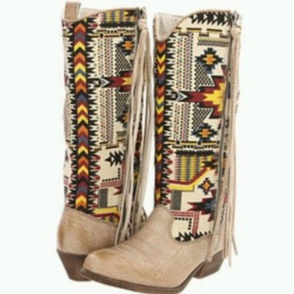 Aztec cowboy boot - Picture 3 of 4